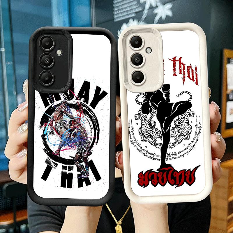 Phone Case for Samsung Galaxy A17 A16 A15 A14 A13 Muay Thai Fight Boxing A56 A36 A26 A55 A35 A25 A54 A34 A24 A53 A33 A23 A07 A06
