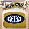 Inter Milan Emblem Stripes Three-piece set (1 * duvet cover + 2 * pillowcase, without core) Soft and comfortable Duvet cover and pillowcase