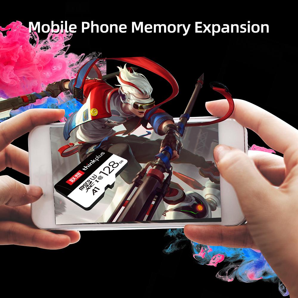 Lenovo Карта памяти TF 256 ГБ 128 ГБ 64 ГБ 32 ГБ TF Flash Class10 высокоскоростная карта памяти совместима с камерой смартфона планшета видеорегистратора A1