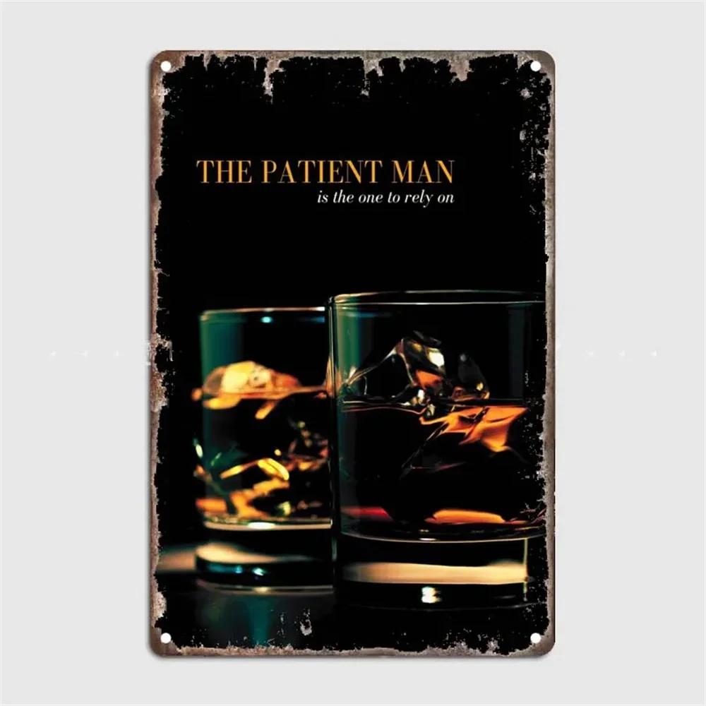 Винтажный постер Виски Сигара Металлическая жестяная табличка Ретро Декоративные тарелки Для Гаража Клуба Мужской пещеры Бара Отеля Кафе Настенный декор