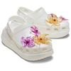 Crocs Женские Белые EVA Круглый Носок Платформа Дышащие Уличные Клоги 211629-100