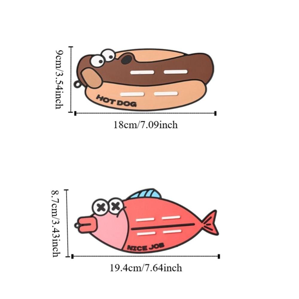 2PCS/SET Anti-Slip Spoon Storage Mat Silicone Heat-Resistant Pad Countertop Placement