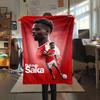 Bukayo Saka Legend Blanket, High quality Comfortable for All Seasons, Home Decor, Warmth and Comfort