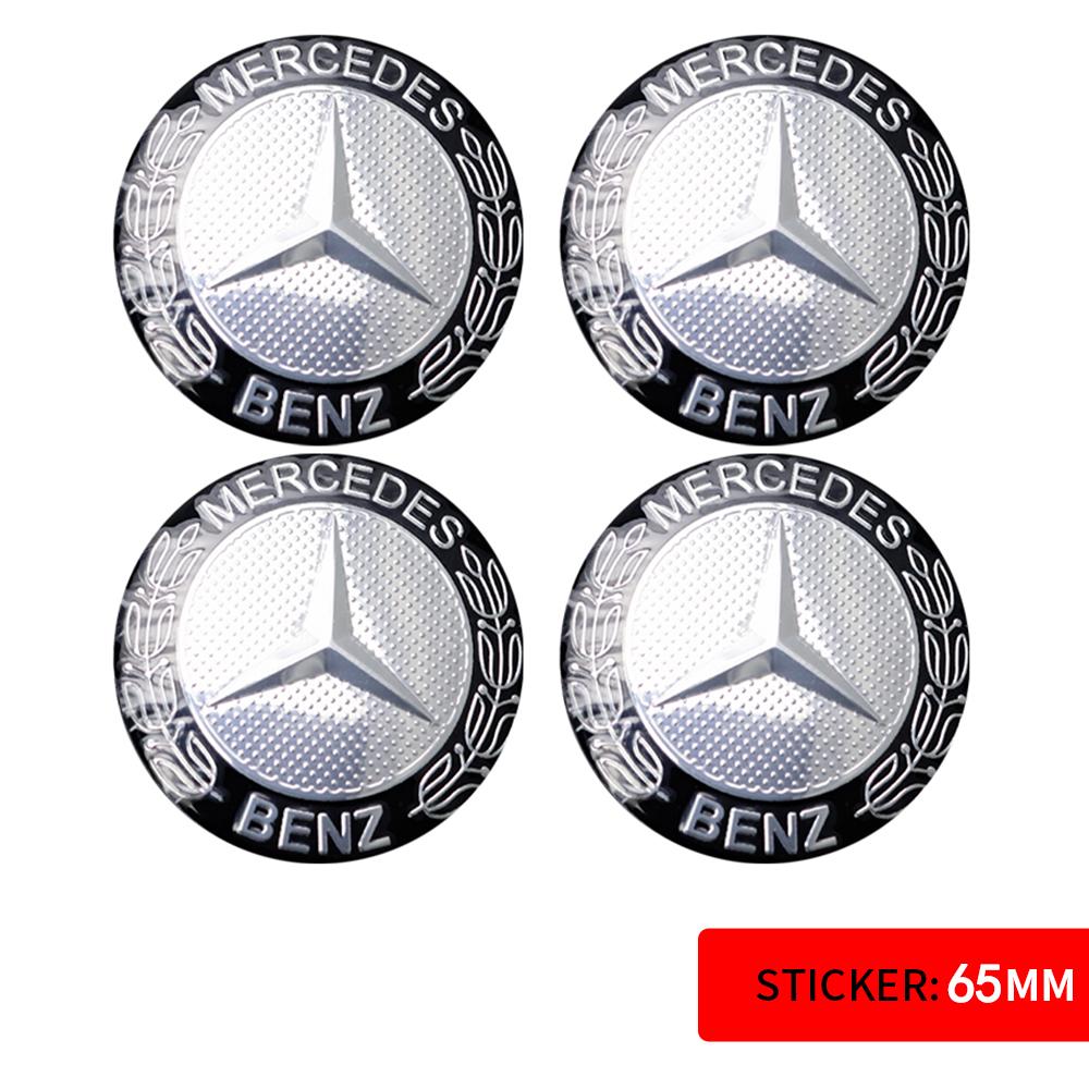 56/60/65MM Car Sticker Wheel Center Covers Hub Cap Emblem Decoration Decal for Mercedes Benz AMG W212 W204 W211 W124 A B S Class