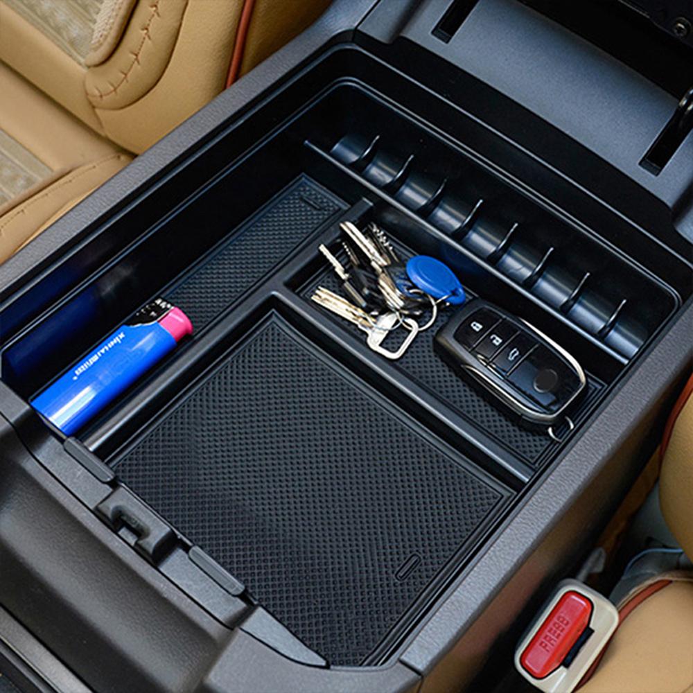 Car Center Console Storage Box Organizer Armrest Storage Box For Toyota Land Cruiser Prado 120 FJ120 ABS Stowing Tidying