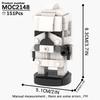 MOOXI MOC Космическая Война Brickheadz Межзвездный Sci-Fi Робот Совместимые Фигурки Строительные Блоки Игрушки Для Взрослых Для Детей Подарок Кубики