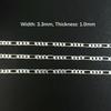 Fine Jewelry 3+1 Figaro Chain 925 Sterling Silver Anti Tarnish Processed Women Permanent Chains Making Bracelet Necklace