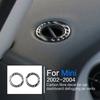 Для Mini Cooper Hatch One R50 R53 2002 2003 2004 приборная панель автомобиля противозапотевающая трубка наклейка из углеродного волокна кольцо украшение интерьера