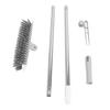 2 In 1 Floor Brush Scrubber Long Handle Grout Brush Stiff Bristle Tile Brush 180 Degree Rotating for Cleaning Bathroom