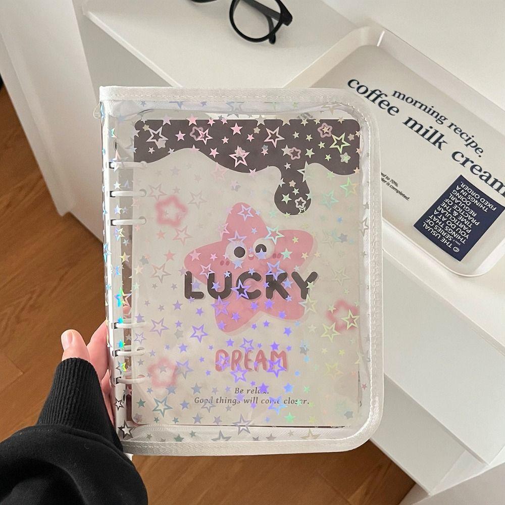 A5 Binder Photo Album Cover PVC Korea Style Photo Collect Book Cover Cute Beautiful Card Binder Pack Photo Card Collection