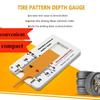 1pc Durable Tire Pattern Depth Gauge/Portable, Compact, Suitable for Cars, Motorcycles, Trucks, Trailers/Essential Safety Tool
