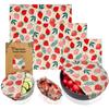 3pcs/Set Plastic Free Fresh Keeping Cloth Reusable Food Wrapping Paper Beeswax Wrap Paper Sandwich