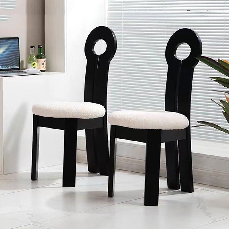 Retro Wabi-sabi Key Back Dining Chair