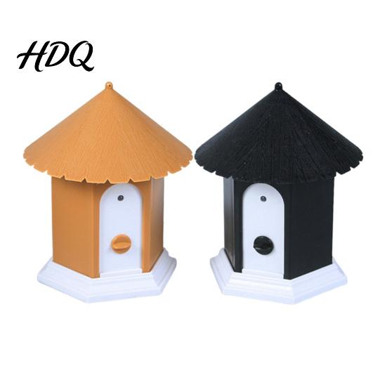 Battery Operated Bark Control Dog Pet Anti-Barking Indoor Outdoor House Shape Ultrasonic Device Deterrent