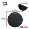 Silicone Trivet [Black] 17.3cm Black Round Heat-Resistant Kitchen Utensil Sparkling Round SNT-007