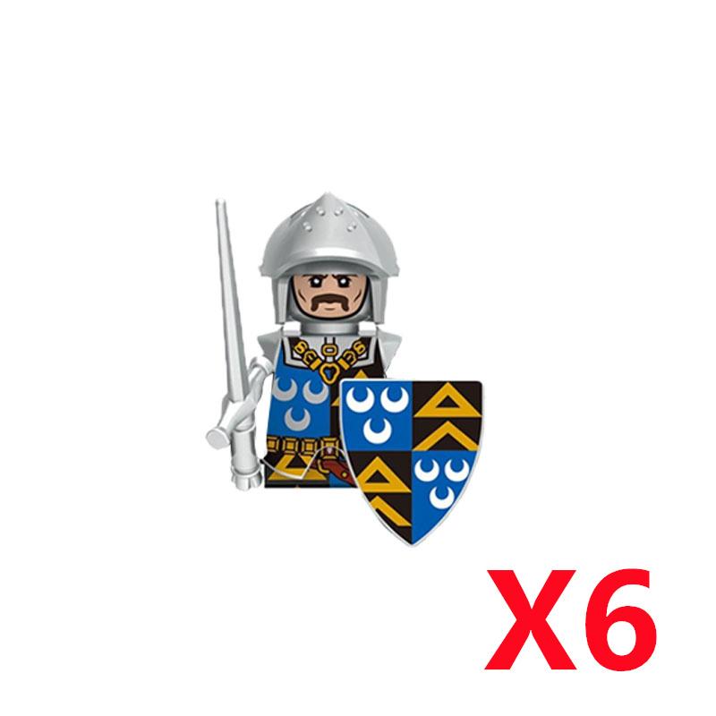 Средневековый Солдат Рыцарь Фигурка MOC Строительный Блок Зеленый Дракон Замок Пехота Орки Пират Римская Кавалерия Оружие Игрушки Подарки D122