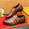 Men Retro Formal Shoes PU Side Buckle European and American Business High-quality Loafers Size 38-46 Men Shoes