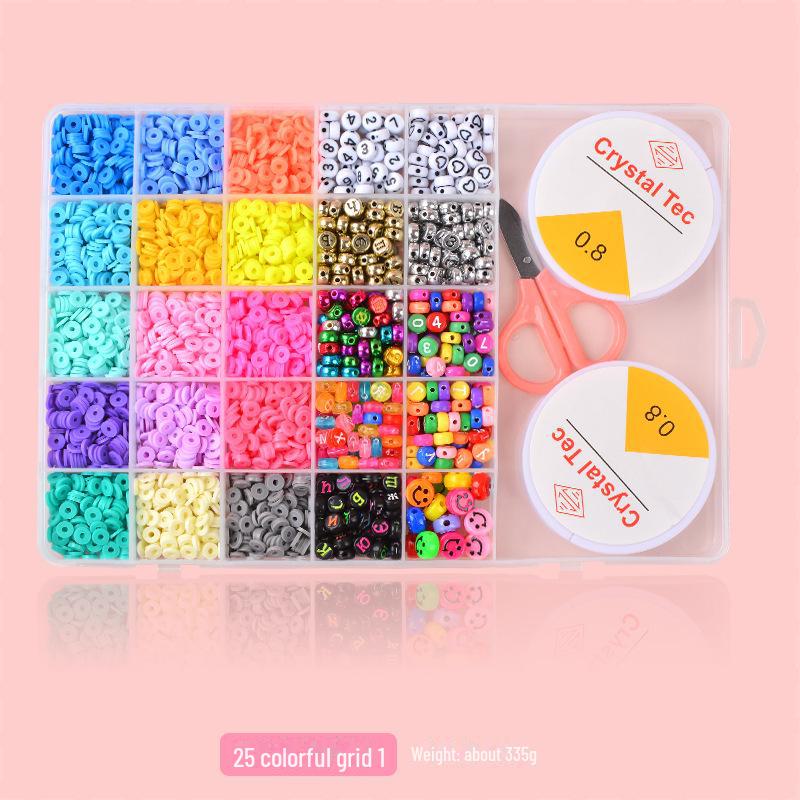 Набор из 25 бусин из полимерной глины для самостоятельного изготовления украшений