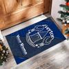 Everton FC Printed Crystal Velvet Rug Non‑Slip Crystal Velvet Carpet For Sofa Bedroom Indoor Home Decoration