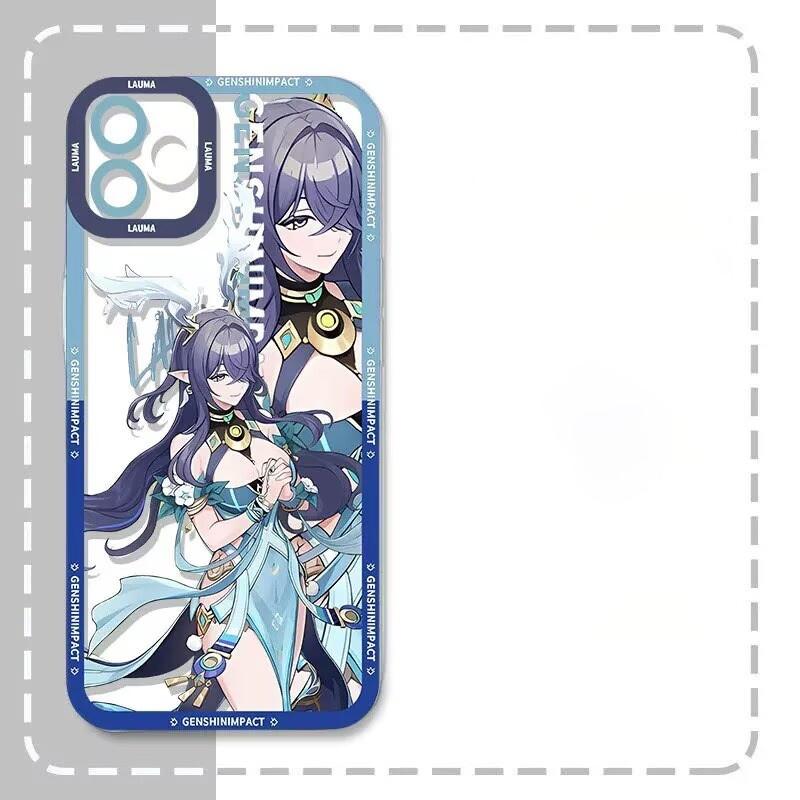 Чехол для телефона Genshin Impact Флинс Коломбина Варка Сандроне Для Samsung Galaxy A16 A15 A35 A05 A55 A54 A07 A06 A24 A14 A53 A52 A13