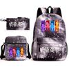 Teen Animation Backpack Elementary School Student Fashion School Bag Three-piece Set