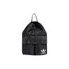 Оригинальный рюкзак-ведро Adidas с логотипом Trefoil и полосками, на шнурке, полиэстер, унисекс, черный HD7022