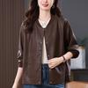 Mom Leather Jacket Women's Spring and Autumn New Fashion High-end Short Jacket Foreign Style Fashionable Age-reducing Baseball Uniform