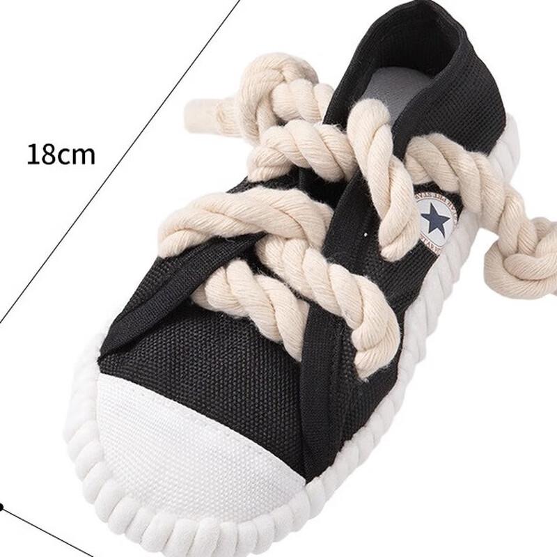 Qi'o Squeaky Slipper Dog Chew Toy