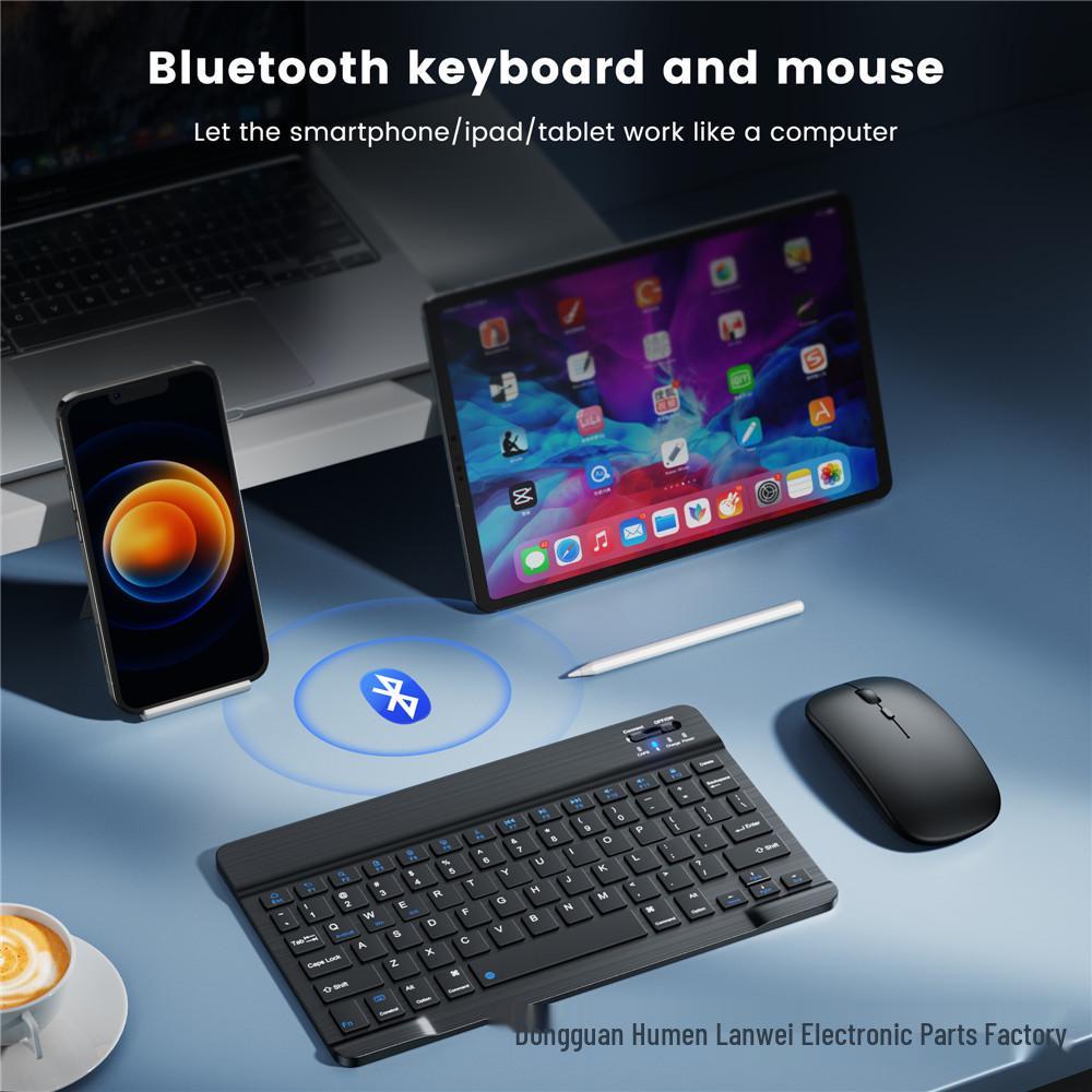 Многоязычная 10-дюймовая Bluetooth-клавиатура - Совместима с испанским, русским, тайским, арабским, пиньинь, традиционным китайским и Cangjie на планшетах iPad.