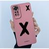 For Redmi Note 11 11S Cover Case Lucky Initial Letter Couple Silicone Soft Phone Bumper for Redmi Note11s Note 11 S Pro Casing