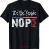 Retro No Kings Nope Protest Sign Horizontal T Shirt Vintage Soft Casual Top For Everyday Wear Stylish Stretched Vintage