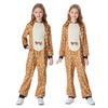 Kids Girls Sika Deer Elk Christmas Reindeer Hooded Jumpsuit Children Halloween Role Play Cosplay Costumes