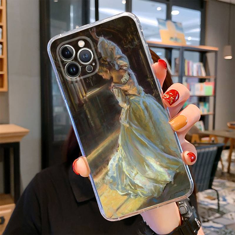 Чехол для телефона с рисунком в стиле живописи эпохи Возрождения для iPhone 14 13 12 Mini 11 Pro XS Max X XR SE 6 7 8 Plus Мягкий силиконовый чехол