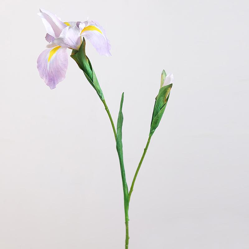1PC Wedding Decoration Fake Flowers Flower Arrangement 2 Heads Silk Home Decor Iris Flower Branch Iris Flores Artificial Flower
