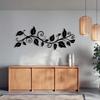 Large Black Ivy Branch Metal Wall Art Elegant Laser-Cut Decor For Bedrooms Living Rooms, Easy To Hang Ideal Gift For Plant Lovers