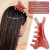 4 In 1 Head Massage Scalp Meridian Massage Comb Resin Handleless Massage Comb Blood Circulation Scalp Meridian Comb