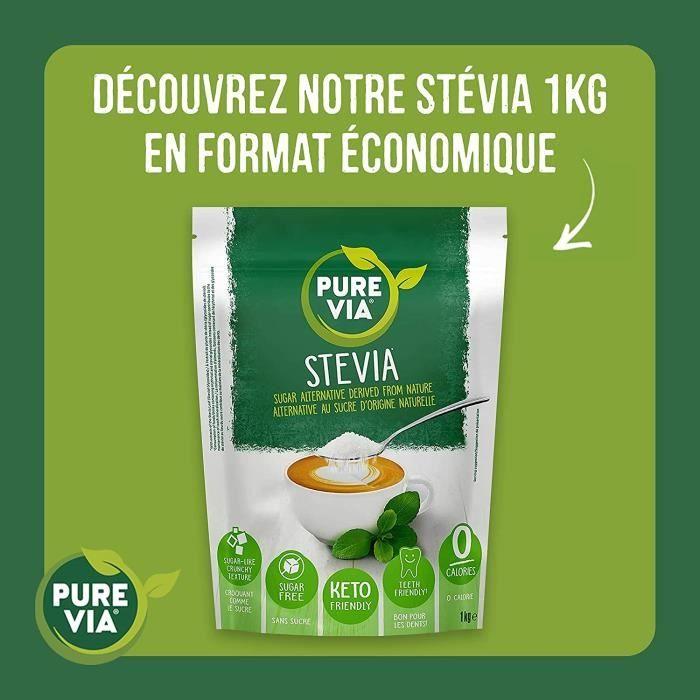 Заменители Сахара - Via Лот Два Дойпака Кристаллизованная Стевия Порошок Ноль Калорий 500г