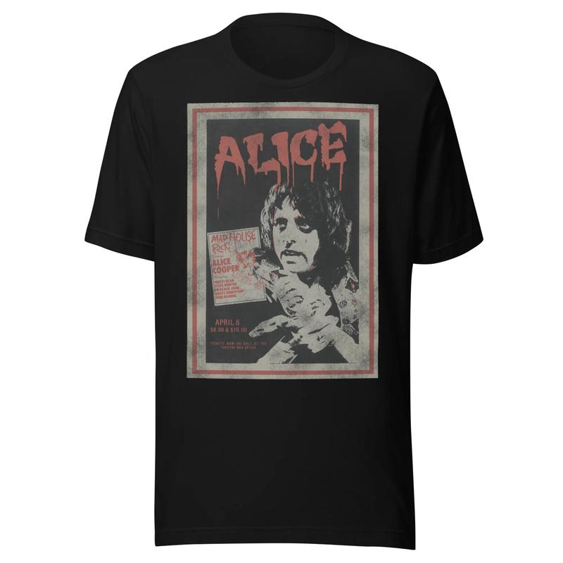Alice Cooper Madhouse Винтажная Унисекс Футболка