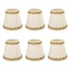 6Pcs Lampshade Candle Lamp Shade Modern Simple Style Home Decoration for Small E14 Bulb