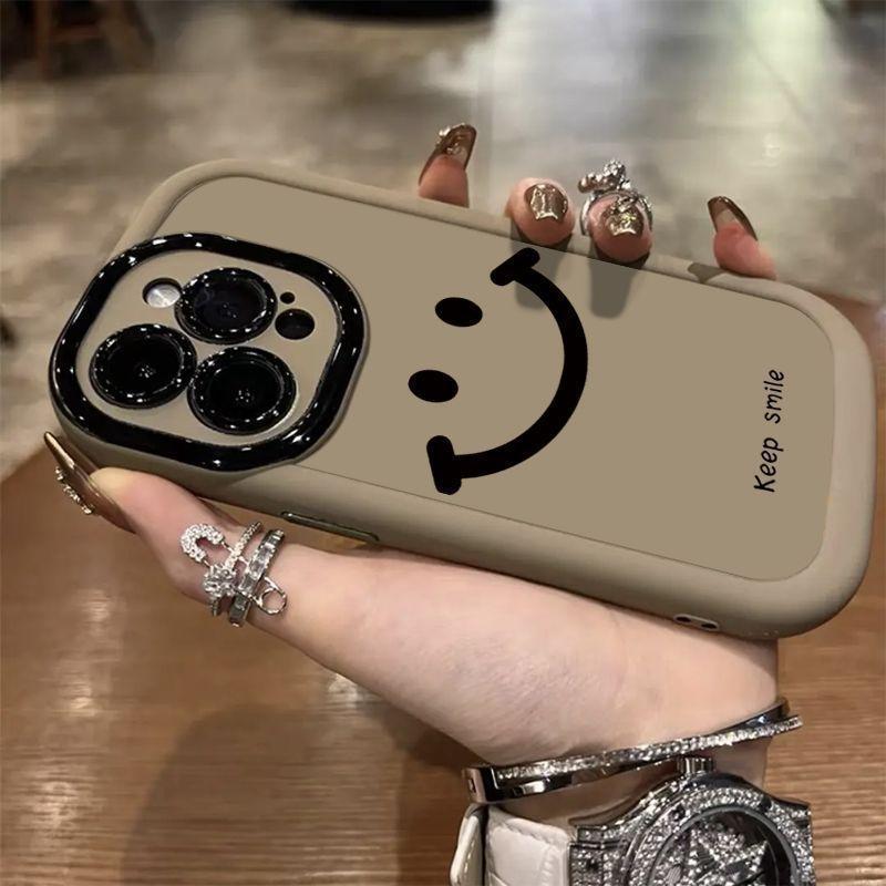 Ins Simple Smiley Face for IPhone17 for Apple 14/13 Female 12pro Mobile Phone Case 15max Creative 16/11