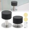 Floor Mount Heavy Duty Door Stopper Sound Dampening Includes Stickers Expansion Bolts Universal Home Office