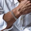 Silver Men' Bracelet 925 SILVER Diamond 6mm Gift