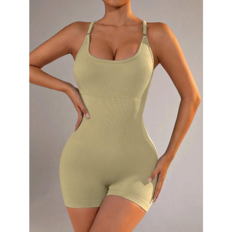 Backless One Piece Peach Butt Sports Stretch High Waisted Hip Lifting Fitness Jumpsuit