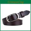 Эллиптическая пряжка из сплава Кожаный женский ремень для повседневной и офисной носки