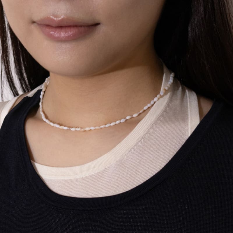 Kiee Oshimu (Silver 925) 501 Shell Necklace