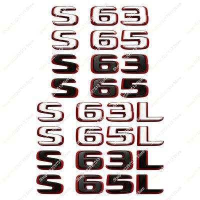 3D Новый стиль Двухцветные Цифры Буквы S63 S65 S63L S65L ABS Шильдик для W222 W223 Автомобиля Крыло Багажник Логотип Наклейка