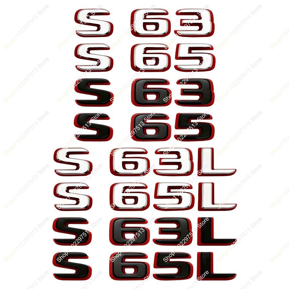 3D Новый стиль Двухцветные Цифры Буквы S63 S65 S63L S65L ABS Шильдик для W222 W223 Автомобиля Крыло Багажник Логотип Наклейка