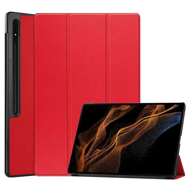 Case for Samsung Galaxy Tab S8 Ultra 14.6 SM-X900 S8 Plus 12.4 SM-X800 SM-X700 S8 11 Inch Tablet Magnetic Folding Stand Cover