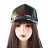 Полая мужская блестящая изогнутая женская бейсболка с полями для спорта на открытом воздухе кепки с блестками корейская шляпа от солнца