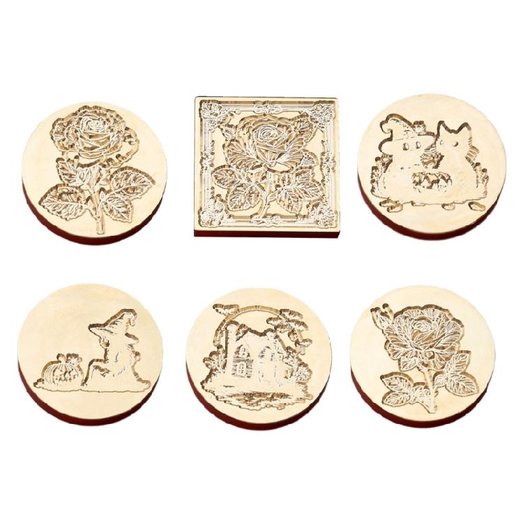 Печать-штамп с восковой печатью Декоративная печать Растение Печать воском Латунная головка для Свадебного Скрапбукинга Декорации
